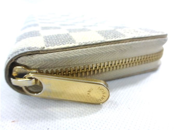 Louis Vuitton ZIPPY DAMIER AZUR WALLET Beige Bianco sporco - vista 4