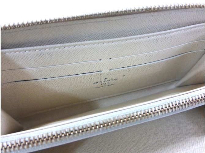 Louis Vuitton ZIPPY DAMIER AZUR WALLET Beige Bianco sporco - vista 9