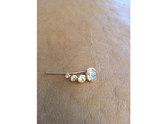 Orecchini Dior dorati con pietre D'oro - vista 3