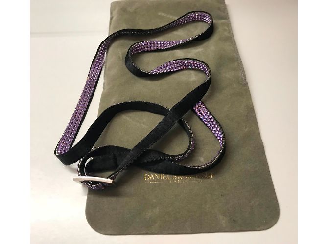 Set Bracciale e Cintura Swarovski Cristalli Lilla Lavanda - vista 16