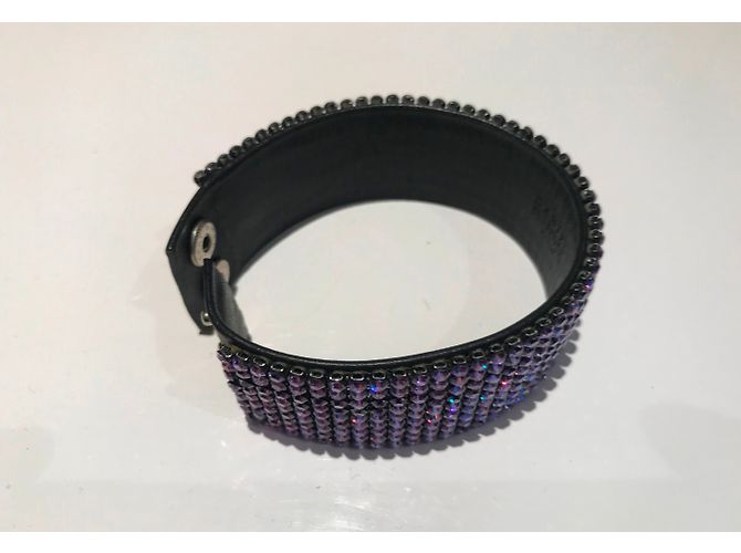 Set Bracciale e Cintura Swarovski Cristalli Lilla Lavanda - vista 5