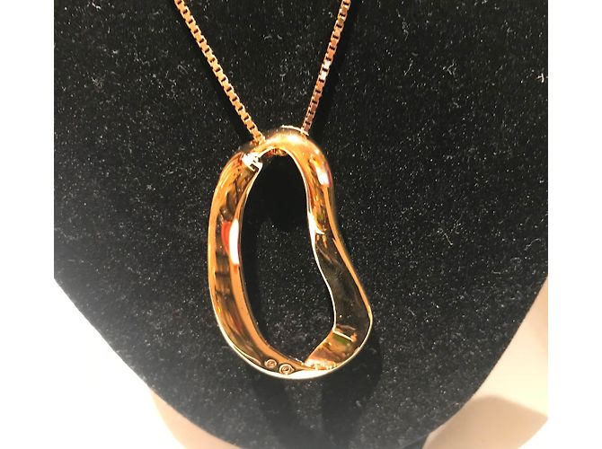 Collana con Pendente Swarovski in Cristalli Pavé Placcata Oro - vista 10