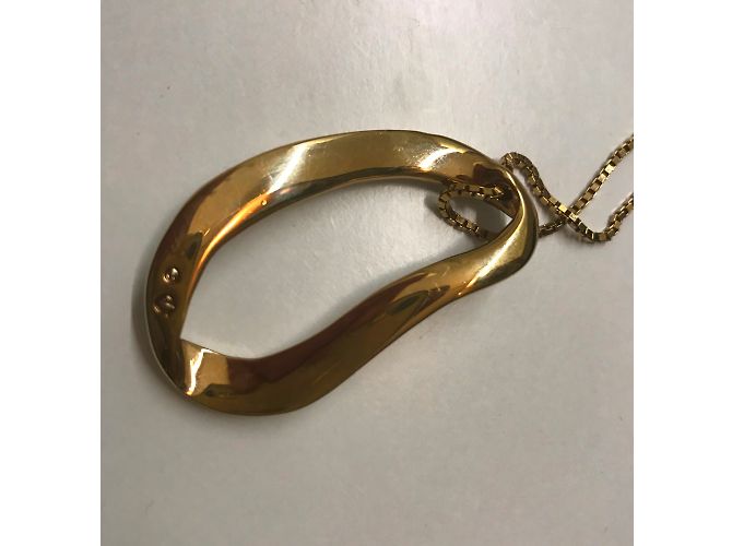 Collana con Pendente Swarovski in Cristalli Pavé Placcata Oro - vista 4