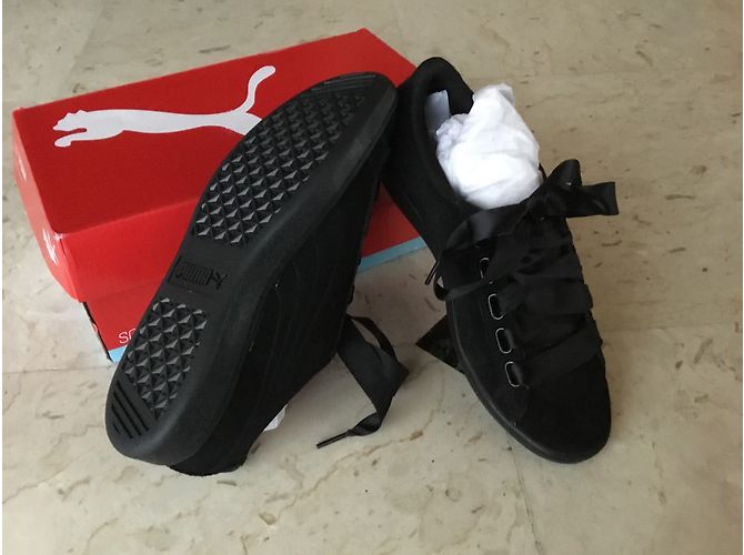 Puma Low Sneakers schwarz Lacklederoptik - Ansicht 4