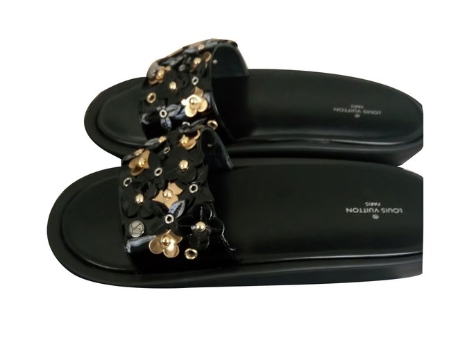 Louis Vuitton SONNENBAD FLAT Schwarz Golden - vista 2