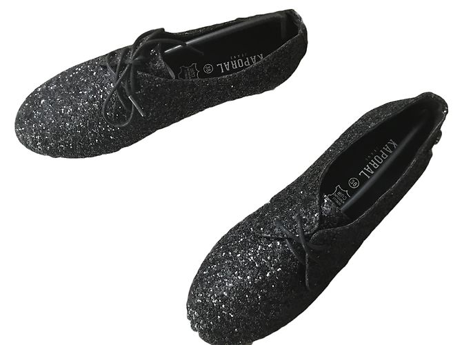 Autre Marque Derby con paillettes Kaporal nero - vista 2