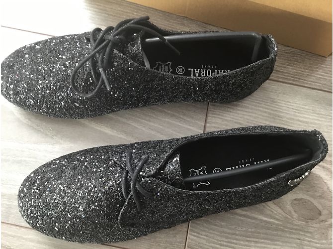 Autre Marque Derby con paillettes Kaporal nero - vista 4
