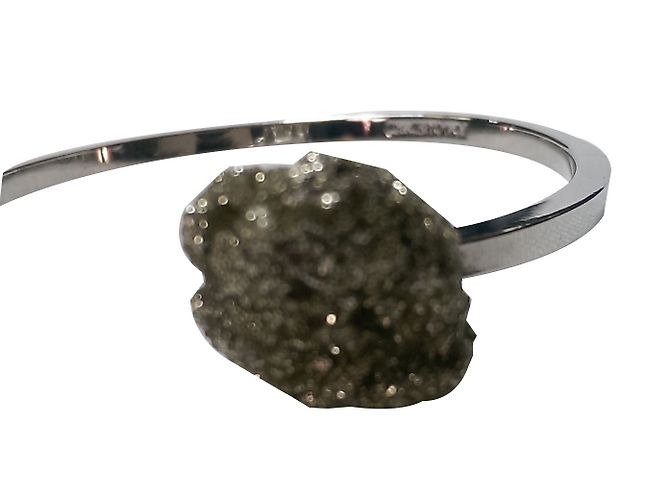 Autre Marque Bracciale Concerto n°1 SIDE in ottone argentato con pietra Argento - vista 2