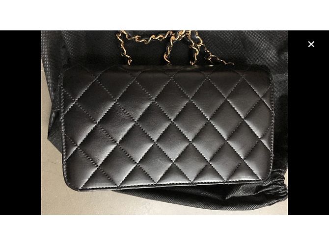 Wallet On Chain Chanel WOC Vintage Schwarz - Ansicht 4
