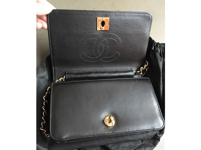 Wallet On Chain Chanel WOC Vintage Schwarz - Ansicht 6