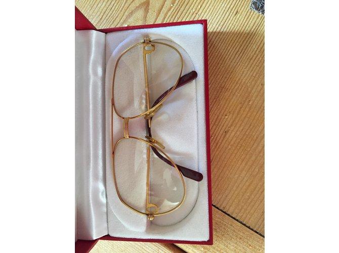 Cartier Pilotmodell Sonnenbrillen Golden - Ansicht 2