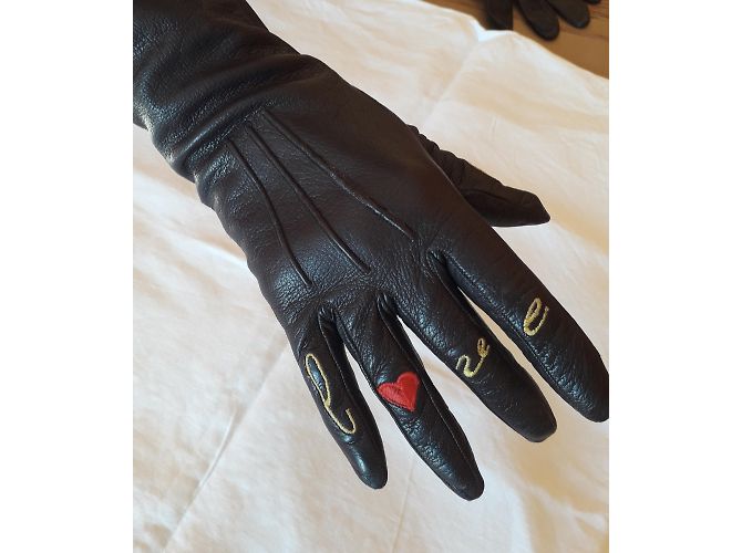 Moschino Handschuhe in Leder verziert ' - Ansicht 2