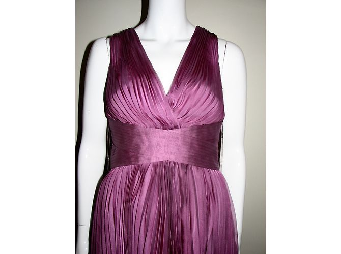 Abito da cocktail Halston Heritage Orchid in chiffon viola Porpora - vista 3