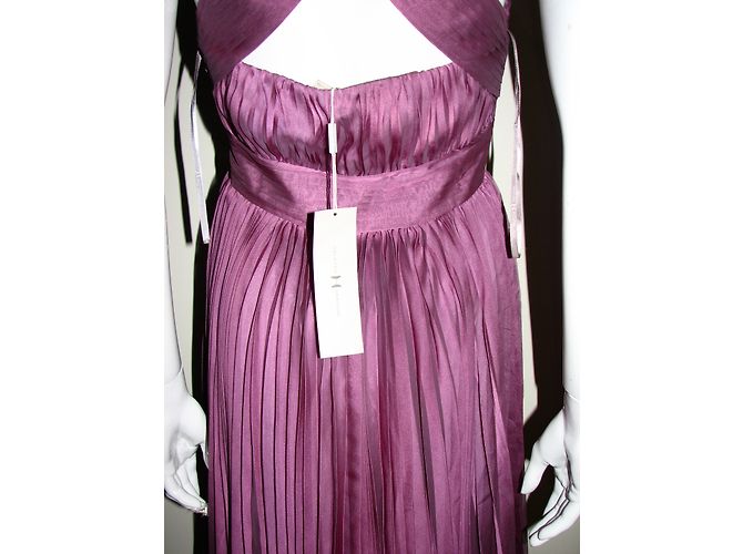 Abito da cocktail Halston Heritage Orchid in chiffon viola Porpora - vista 5