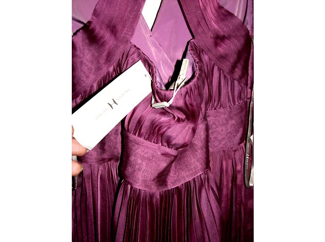 Abito da cocktail Halston Heritage Orchid in chiffon viola Porpora - vista 9
