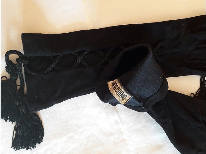 Moschino Handschuhe aus Wildleder - Ansicht 3