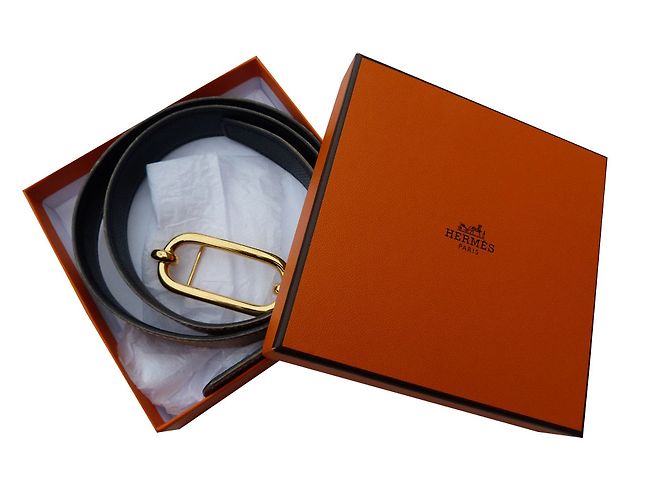Hermès Belts Beige Dark grey Dark blue - view 2