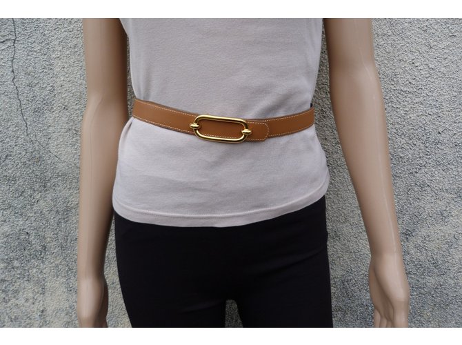 Hermès Belts Beige Dark grey Dark blue - view 7