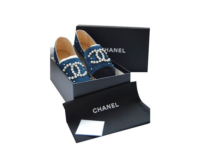 Chanel Espadrilles Black Light blue - view 2