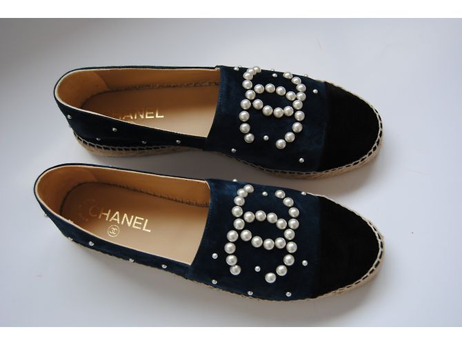 Chanel Espadrilles Black Light blue - view 5