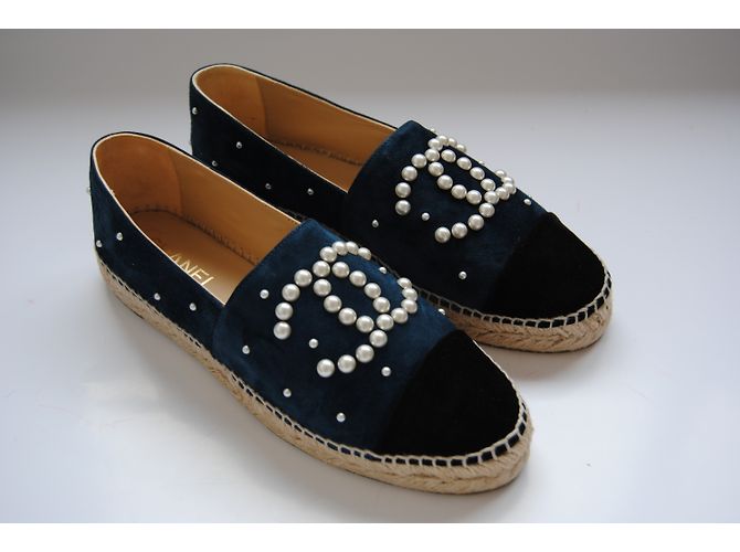Chanel Espadrilles Black Light blue - view 6