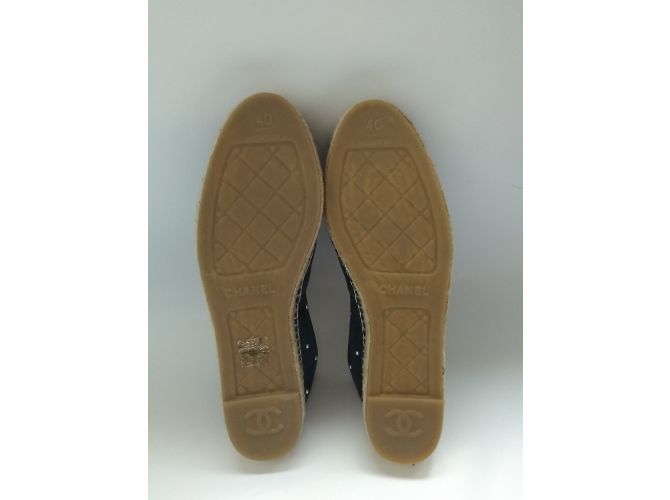 Chanel Espadrilles Black Light blue - view 7