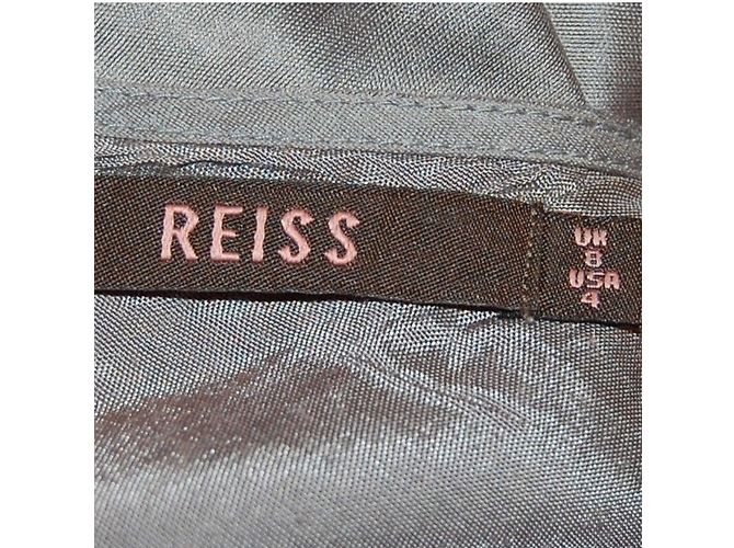 Reiss Cocktailkleid aus silbernem Seidengemisch - Ansicht 5