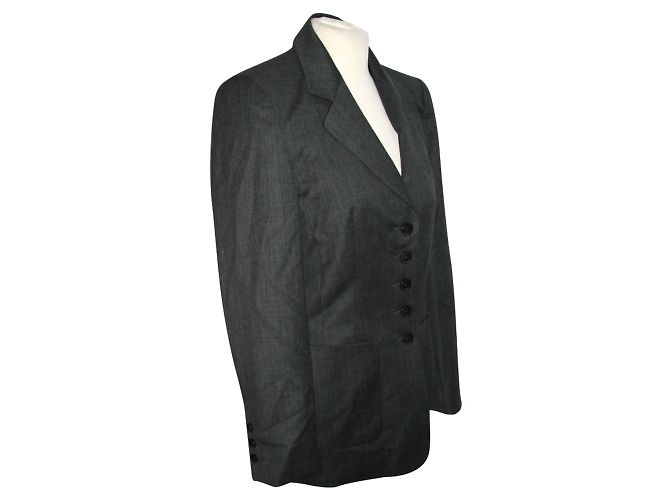 Escada Wollblazer dunkelgrau Anthrazitgrau - Ansicht 3