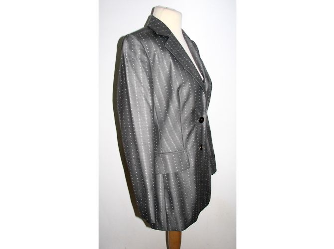 Escada blazer di seta e lana Grigio - vista 2