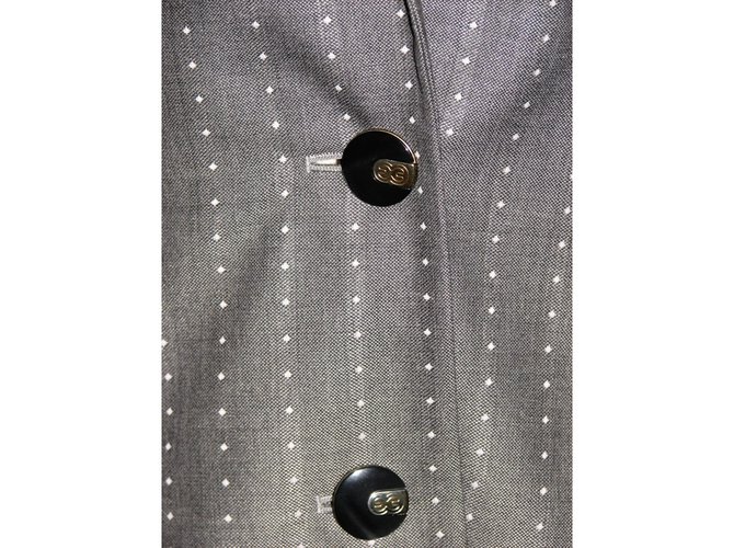 Escada blazer di seta e lana Grigio - vista 5