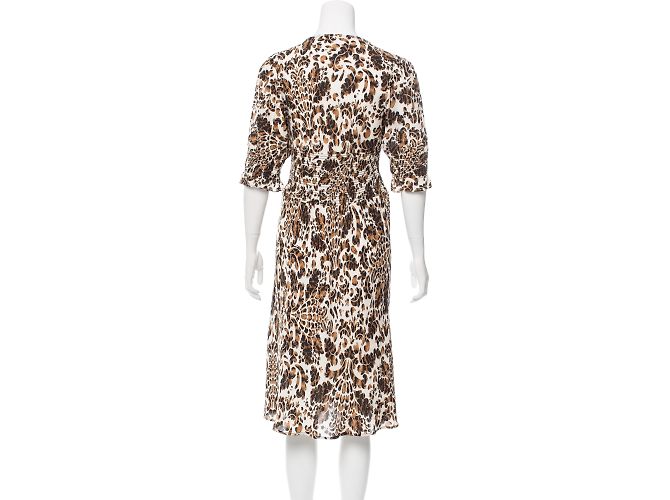Abito Martina in seta Diane Von Furstenberg marrone multicolore - vista 3