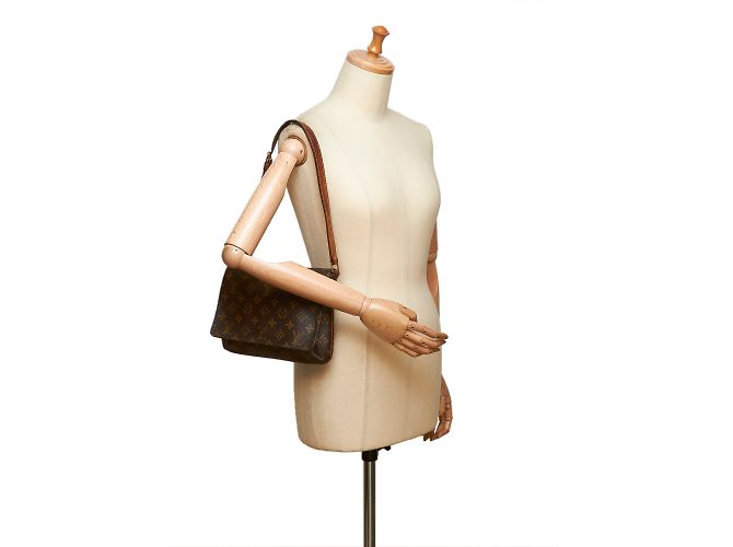 Louis Vuitton Cinturino monogramma Musette Tango Marrone - vista 8