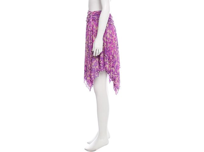 Diane Von Furstenberg Falda Elma asimétrica DvF Rosa Multicolor - vista 2