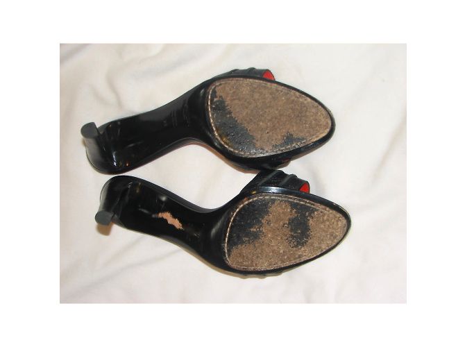Mule in pelle Yves Saint Laurent Rive Gauche nere Nero - vista 3
