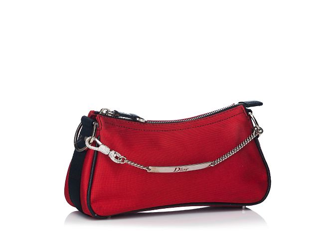Dior Borsa a tracolla in tela - vista 2