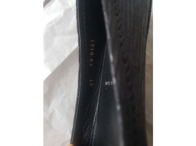 Bailarinas Louis Vuitton Oxford T37it Negro - vista 6