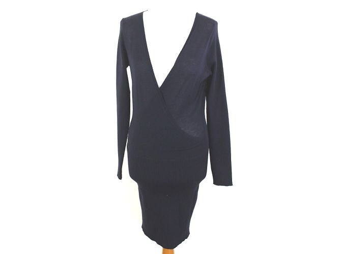 Autre Marque Simona Barbieri - Leichtes Kraftbadekleid Marineblau - Ansicht 2