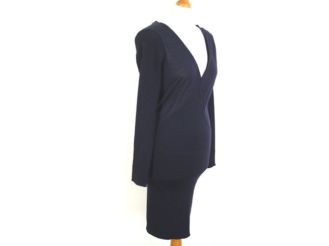 Autre Marque Simona Barbieri - Leichtes Kraftbadekleid Marineblau - Ansicht 3