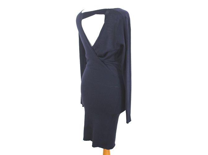 Autre Marque Simona Barbieri - Leichtes Kraftbadekleid Marineblau - Ansicht 4
