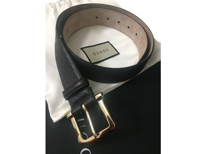 Monogramm Gucci Frau Gürtel Schokolade - Ansicht 2