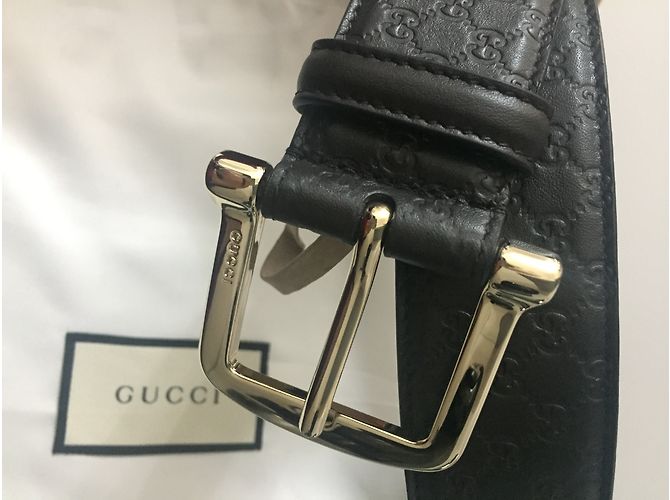 Monogramm Gucci Frau Gürtel Schokolade - Ansicht 4