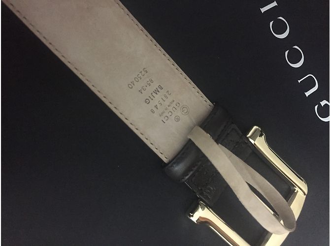 Monogramm Gucci Frau Gürtel Schokolade - Ansicht 5