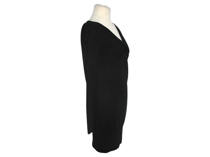 Ted Baker Schwarzes Pulloverkleid aus Tencel - Ansicht 2