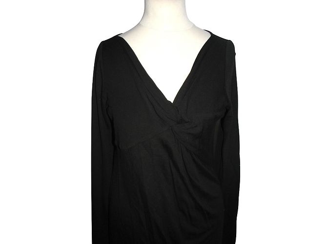 Ted Baker Schwarzes Pulloverkleid aus Tencel - Ansicht 5