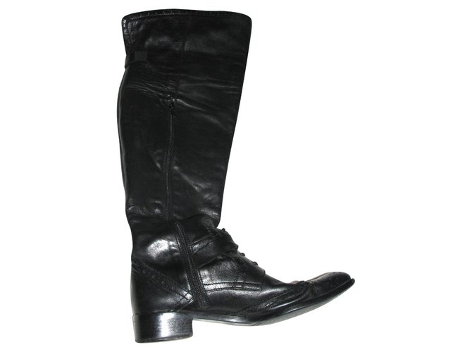 Russell & Bromley Overknee- oder Chevalier-Stiefel Schwarz - Ansicht 3