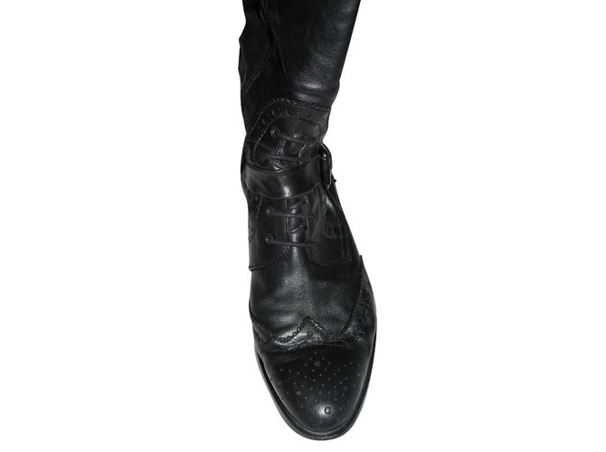 Russell & Bromley Overknee- oder Chevalier-Stiefel Schwarz - Ansicht 4