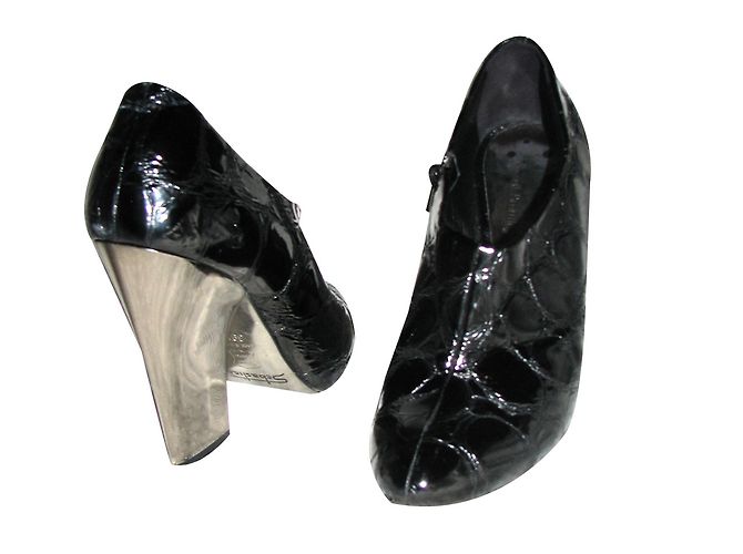 Russell & Bromley Sebastian Milano Pump Nero Argento - vista 2