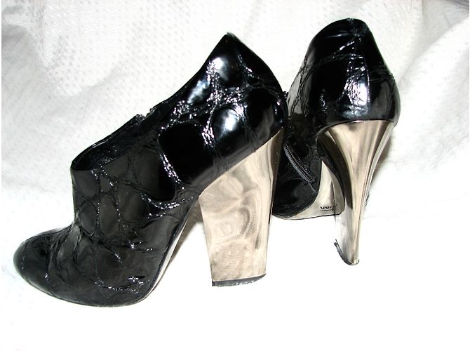 Russell & Bromley Sebastian Milano Pump Nero Argento - vista 7