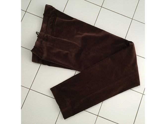 Hermès terciopelo Marrón oscuro - vista 6