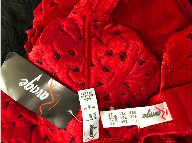Autre Marque Set Intimo Rosso Ravage Top e Tanga 85B - vista 5